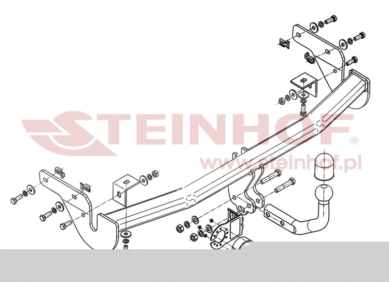 Tažné zařízení Citroen C3 Picasso, šroubové provedení, Steinhof