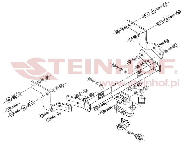 Tažné zařízení Citroen Berlingo I, šroubové provedení, Steinhof