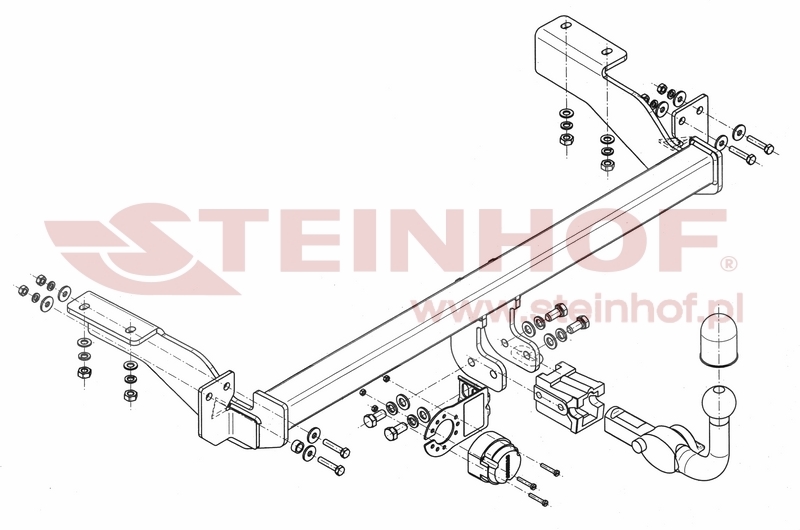 Tažné zařízení Citroen C4 3/5D, horizontální provedení, Steinhof