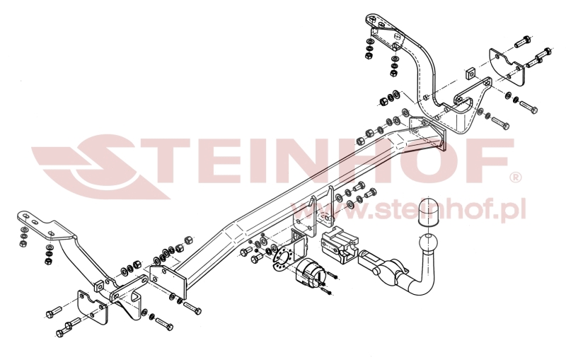 Tažné zařízení Citroen C4 Picasso, horizontální provedení, Steinhof