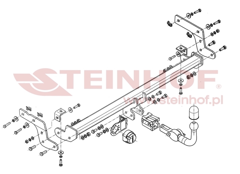 Tažné zařízení Citroen C-Elysee 4D, horizontální provedení, Steinhof
