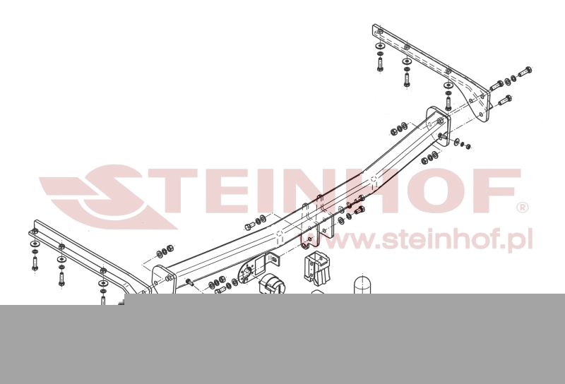 Tažné zařízení Chrysler Voyager (LWB) (Stow'n Go), odnímatelný vertikální bajonet, Steinhof