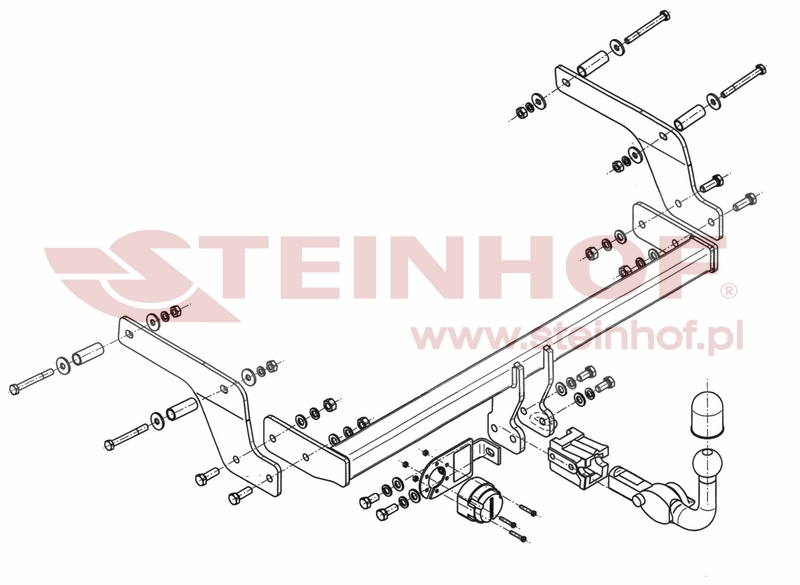 Tažné zařízení Dacia Sandero Stepway, horizontální provedení, Steinhof