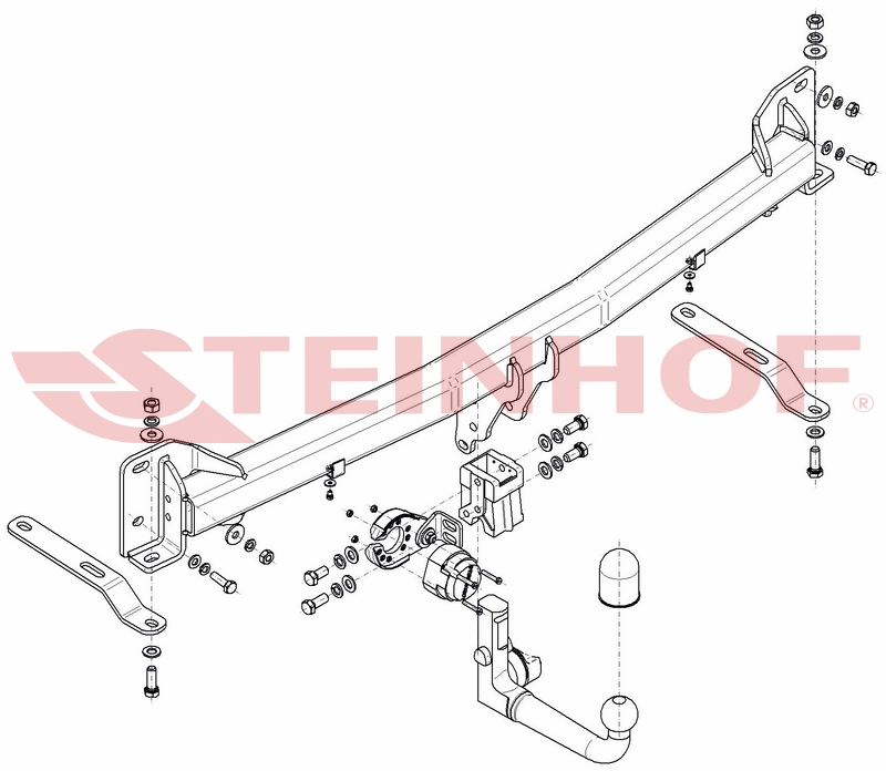 Tažné zařízení Ford Explorer Face lift, odnímatelný vertikální bajonet, Steinhof
