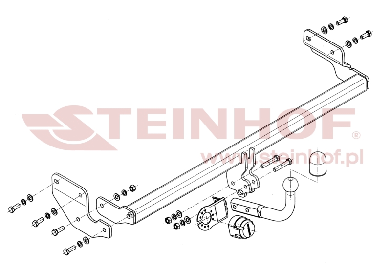 Tažné zařízení Hyundai Accent 4D, šroubové provedení, Steinhof