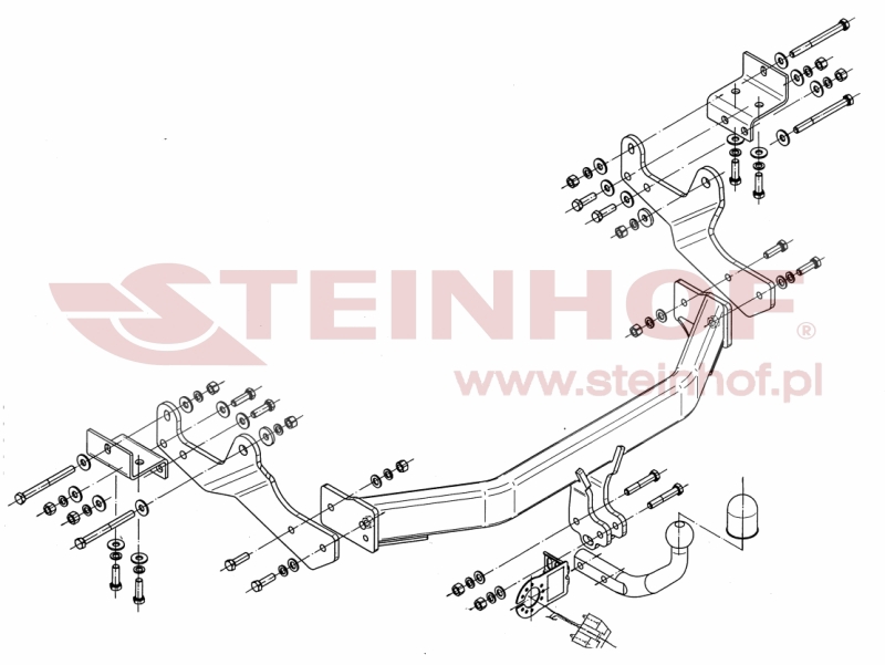 Tažné zařízení Hyundai H1 / H300 Van, Minibus, šroubové provedení, Steinhof