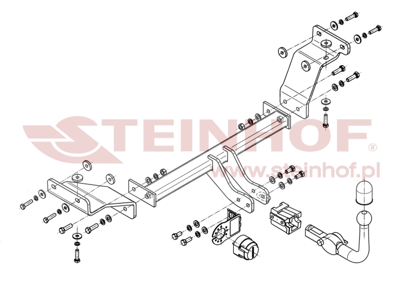 Tažné zařízení Hyundai i30 CW Estate, horizontální provedení, Steinhof