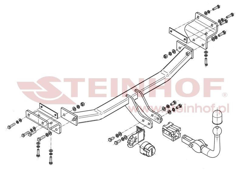 Tažné zařízení Hyundai i30 II 5D  (GD), horizontální provedení, Steinhof
