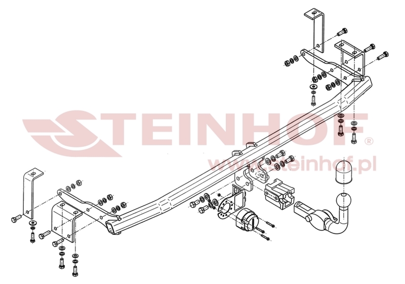 Tažné zařízení Mercedes Citan (W 415) vč. LWB, horizontální provedení, Steinhof