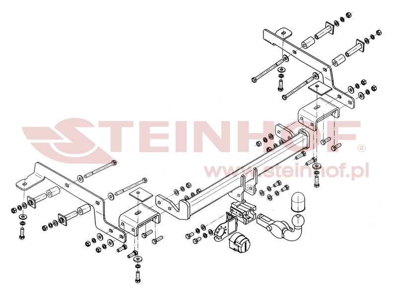 Tažné zařízení Nissan NV 200 (M20) Van, Minibus, horizontální provedení, Steinhof