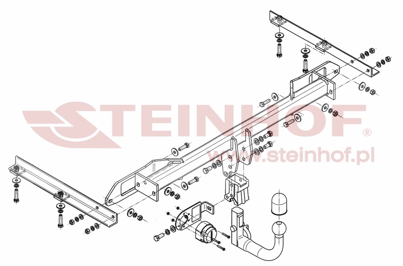 Tažné zařízení Opel Astra IV (J) 4D, odnímatelný vertikální bajonet, Steinhof
