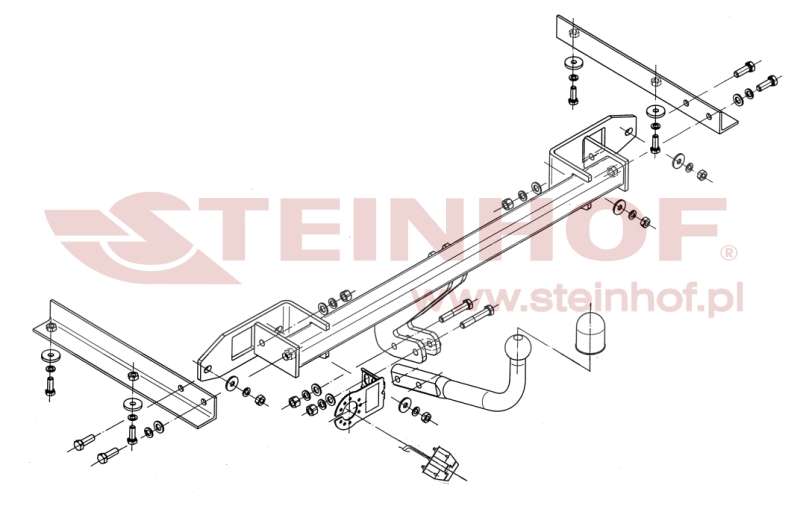 Tažné zařízení Opel Astra IV (J) 5D kromě 1,6 Turbo, šroubové provedení, Steinhof