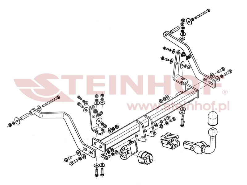 Tažné zařízení Renault Scenic (kromě 4x4), horizontální provedení, Steinhof