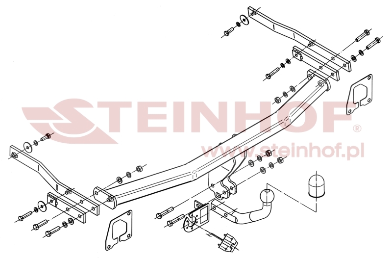 Tažné zařízení Renault Grand Scenic, šroubové provedení, Steinhof