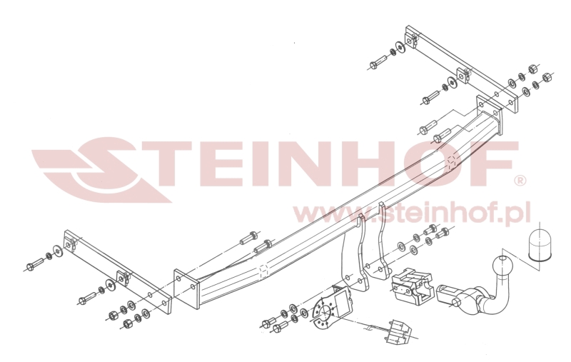 Tažné zařízení Renault Grand Scenic, r.2009-16, horizontální provedení, Steinhof