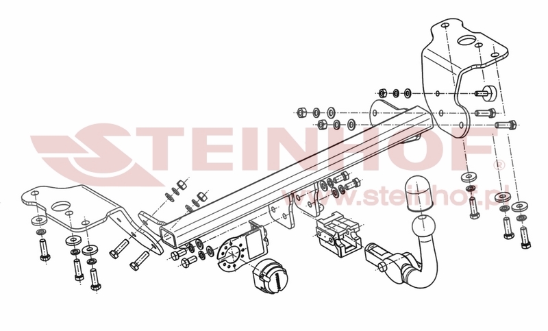 Tažné zařízení Toyota Auris 5D, horizontální provedení, Steinhof