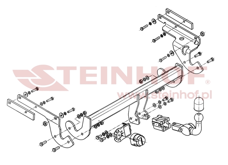 Tažné zařízení Toyota Yaris 3/5D (P13), horizontální provedení, Steinhof