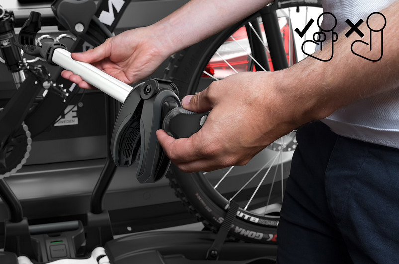 Nosič kol THULE EasyFold XT F pro 3 kola pro adaptér FIX4BIKE aluminium